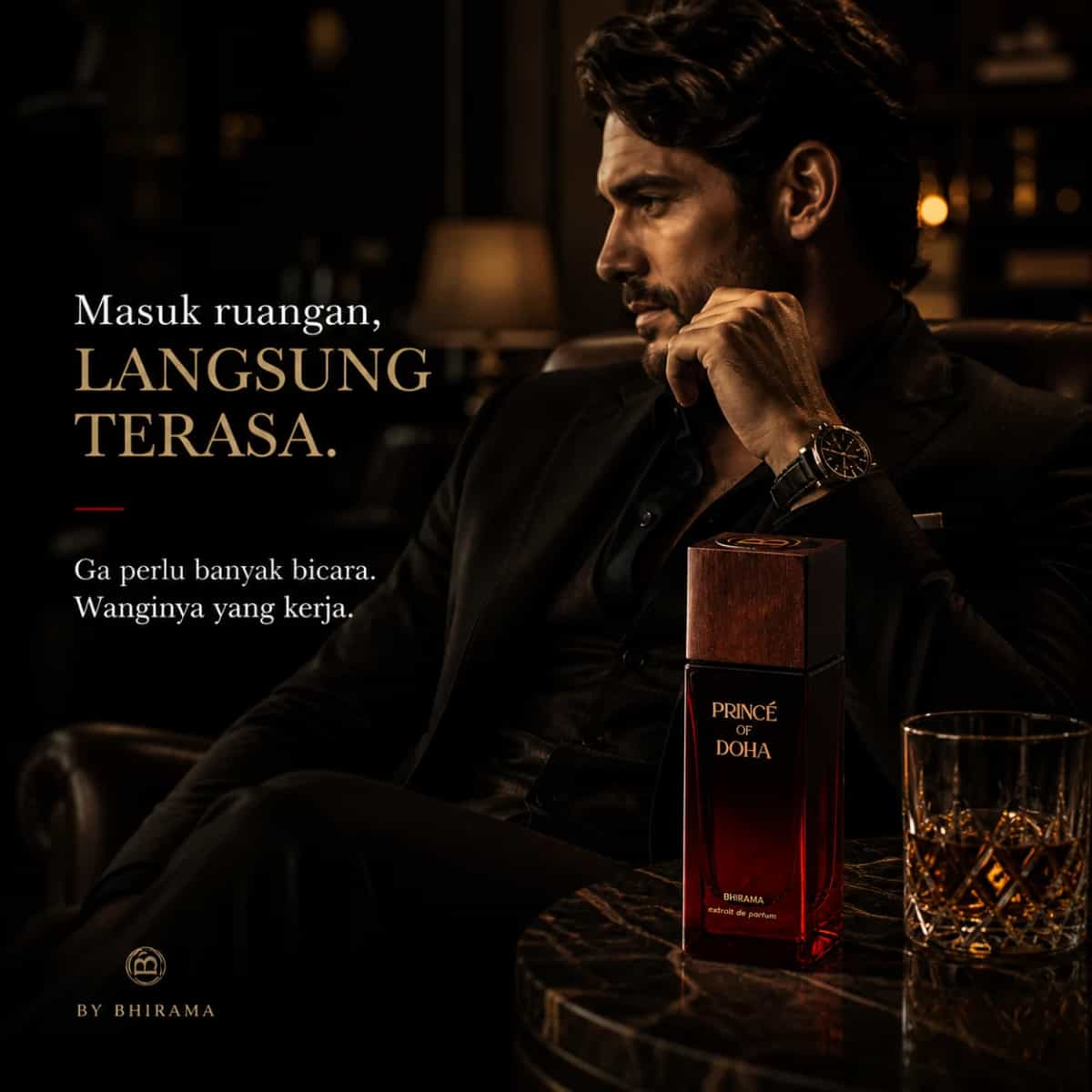 Bhirama Prince of Doha – Parfum Pria Wangi Hangat & Menggoda, Extrait Tahan Lama, Cocok untuk Malam & Date-2