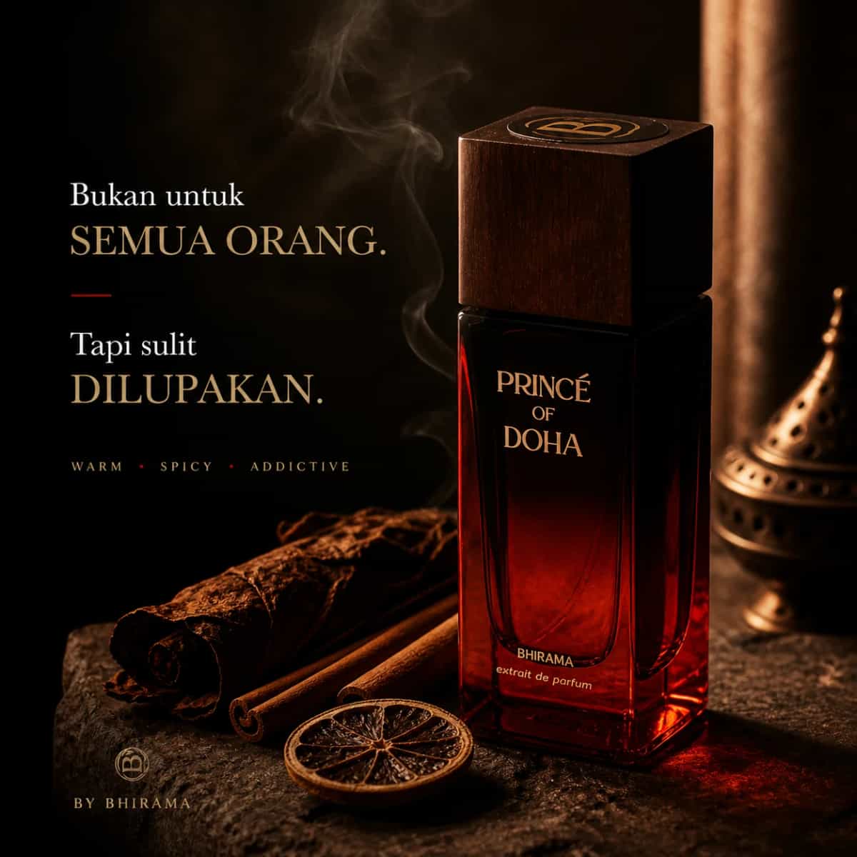 Bhirama Prince of Doha – Parfum Pria Wangi Hangat & Menggoda, Extrait Tahan Lama, Cocok untuk Malam & Date-1