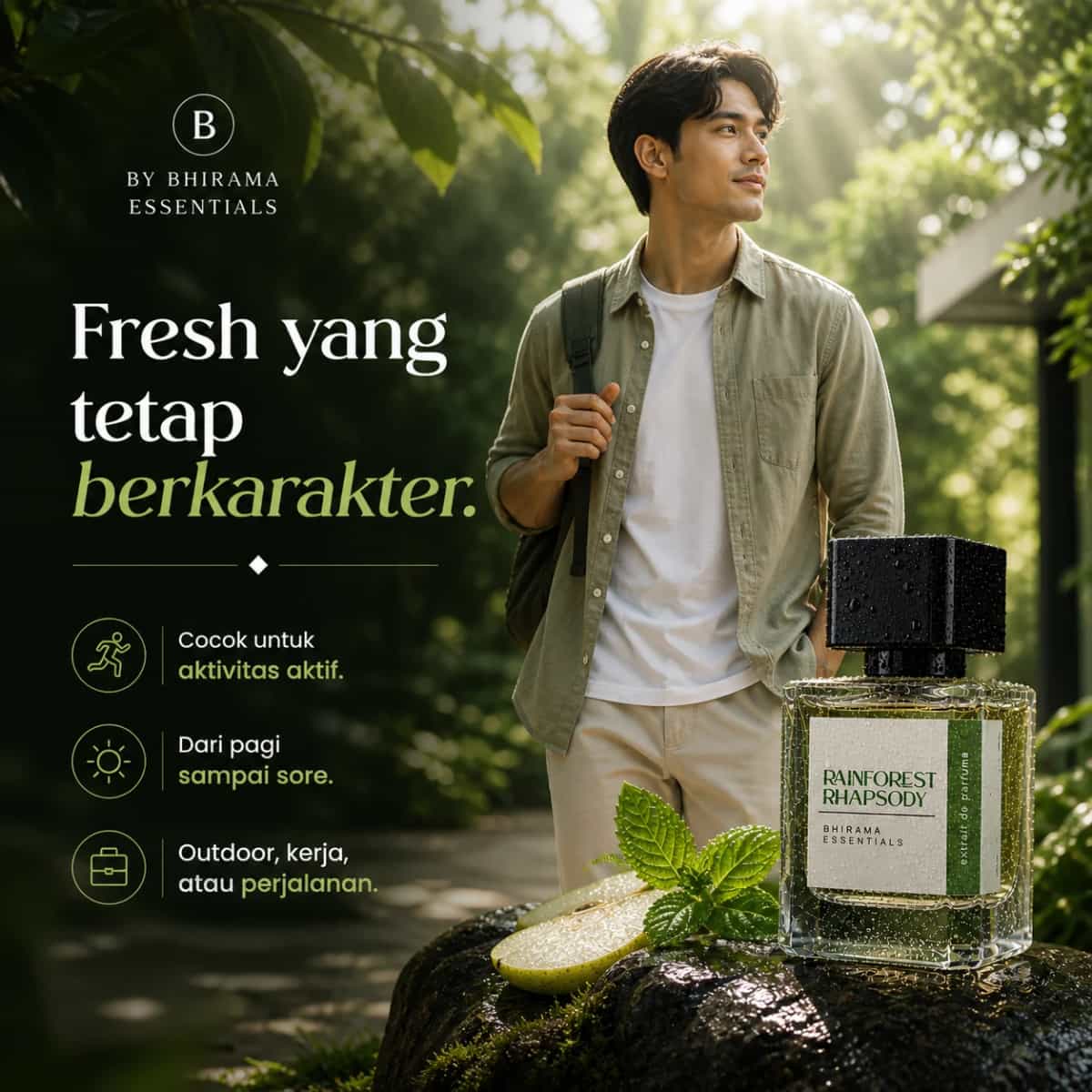 Bhirama Rainforest Rhapsody Extrait de Perfume - Fresh Green Forest-4
